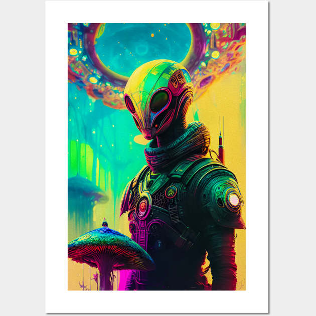 Abstract Another World Alien Wall Art by Voodoo Production